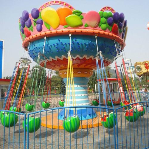 游乐场16座西瓜儿童飞椅游乐设备景区户外大型豪华水果飞椅设施